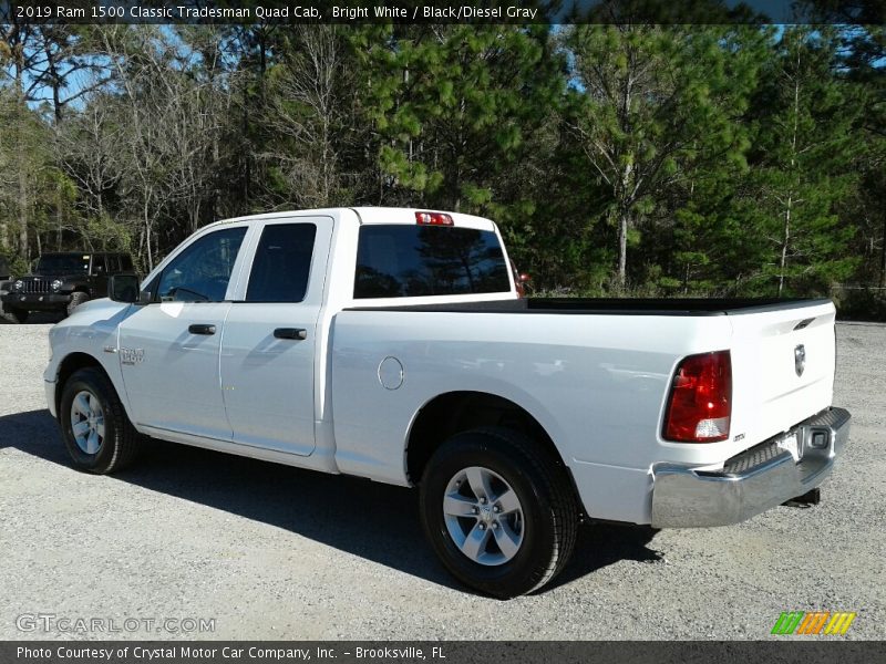 Bright White / Black/Diesel Gray 2019 Ram 1500 Classic Tradesman Quad Cab