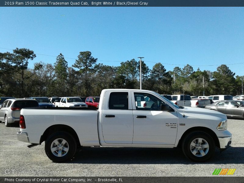 Bright White / Black/Diesel Gray 2019 Ram 1500 Classic Tradesman Quad Cab