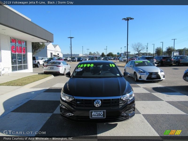 Black / Storm Gray 2019 Volkswagen Jetta R-Line
