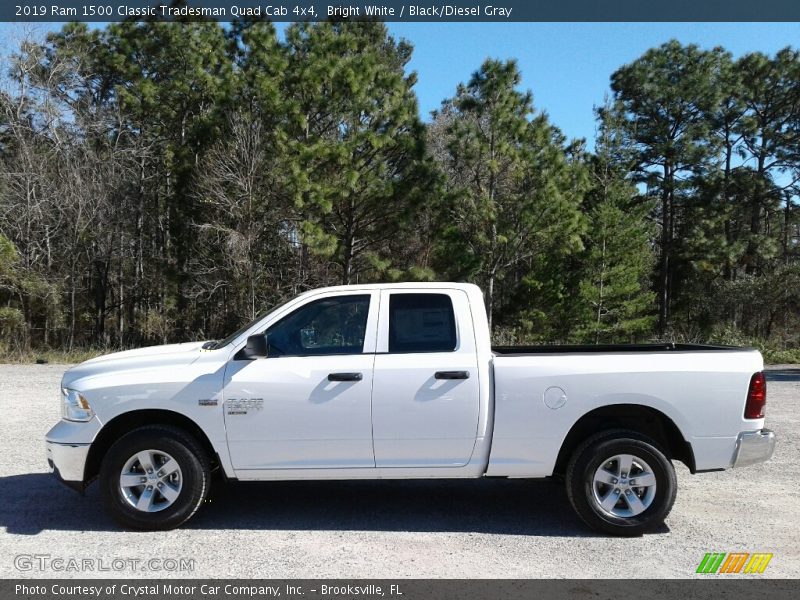 Bright White / Black/Diesel Gray 2019 Ram 1500 Classic Tradesman Quad Cab 4x4
