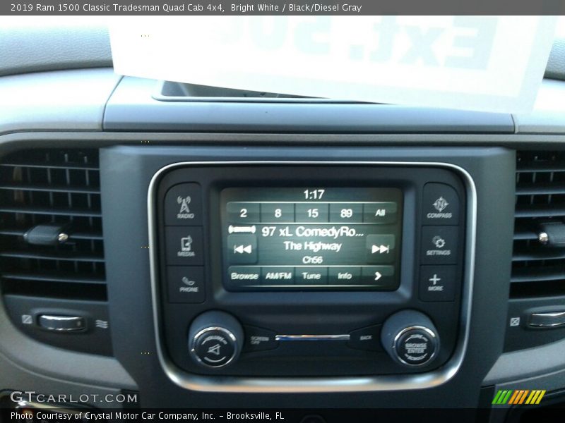 Bright White / Black/Diesel Gray 2019 Ram 1500 Classic Tradesman Quad Cab 4x4
