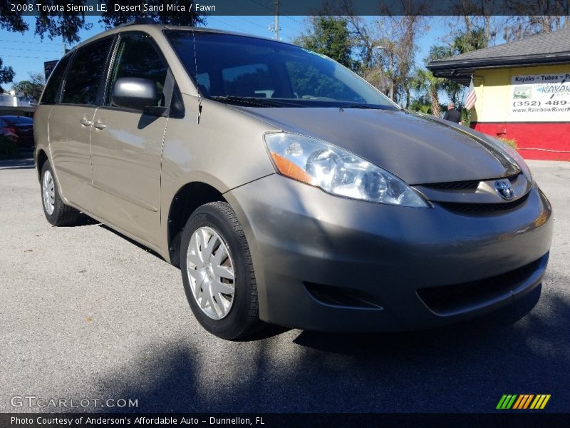 Desert Sand Mica / Fawn 2008 Toyota Sienna LE