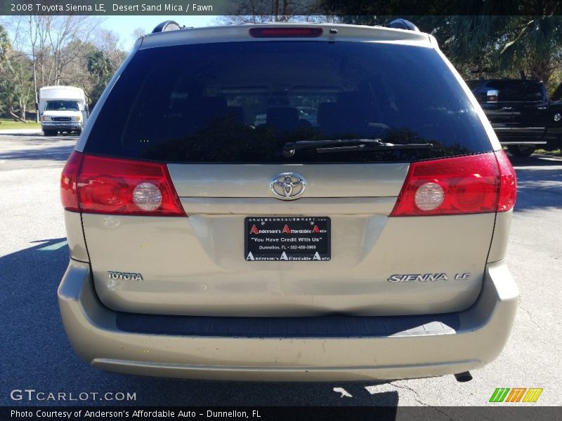 Desert Sand Mica / Fawn 2008 Toyota Sienna LE