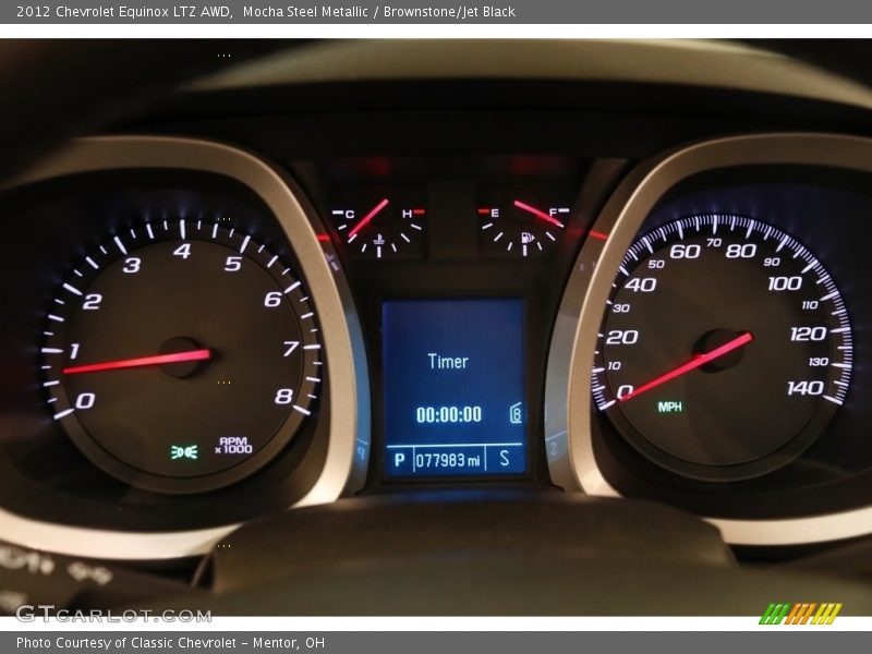 Mocha Steel Metallic / Brownstone/Jet Black 2012 Chevrolet Equinox LTZ AWD