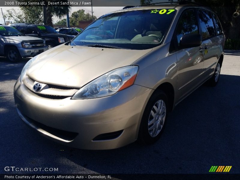 Desert Sand Mica / Fawn 2008 Toyota Sienna LE