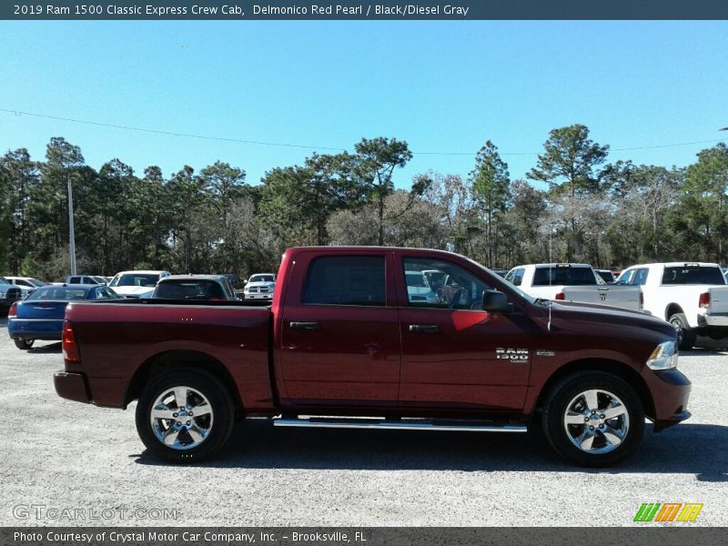 Delmonico Red Pearl / Black/Diesel Gray 2019 Ram 1500 Classic Express Crew Cab