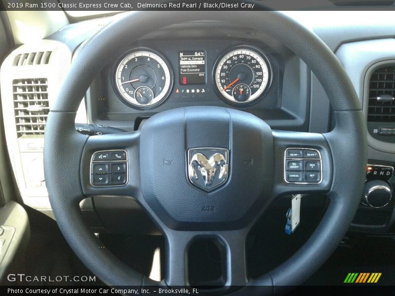 Delmonico Red Pearl / Black/Diesel Gray 2019 Ram 1500 Classic Express Crew Cab