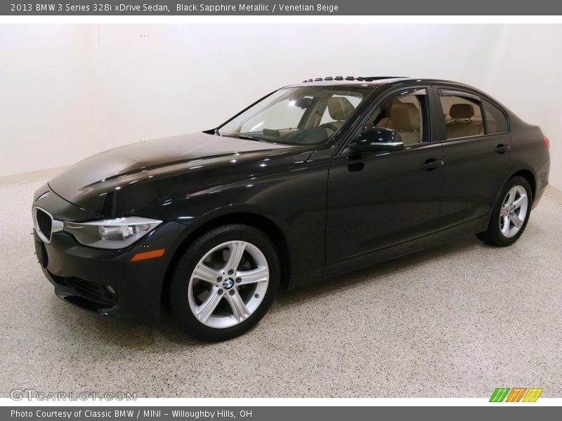 Black Sapphire Metallic / Venetian Beige 2013 BMW 3 Series 328i xDrive Sedan