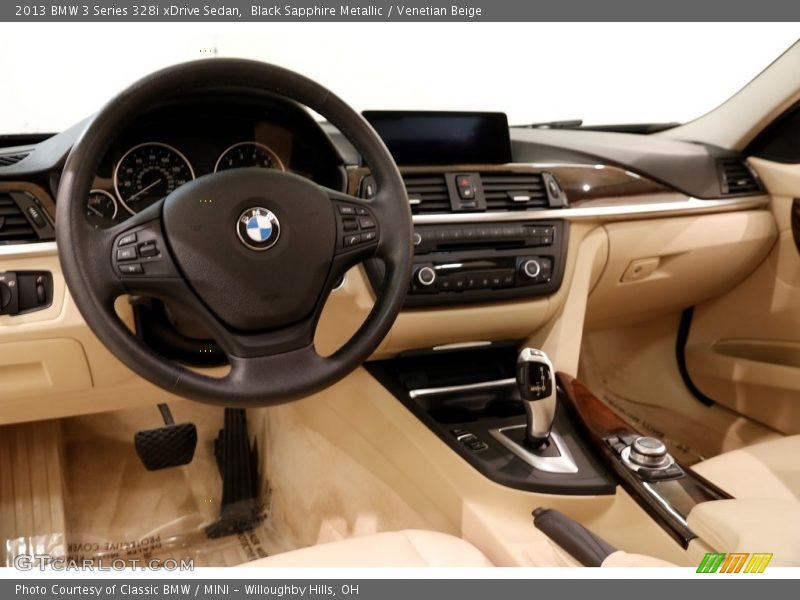 Black Sapphire Metallic / Venetian Beige 2013 BMW 3 Series 328i xDrive Sedan