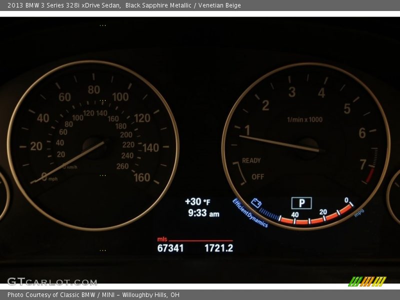 Black Sapphire Metallic / Venetian Beige 2013 BMW 3 Series 328i xDrive Sedan