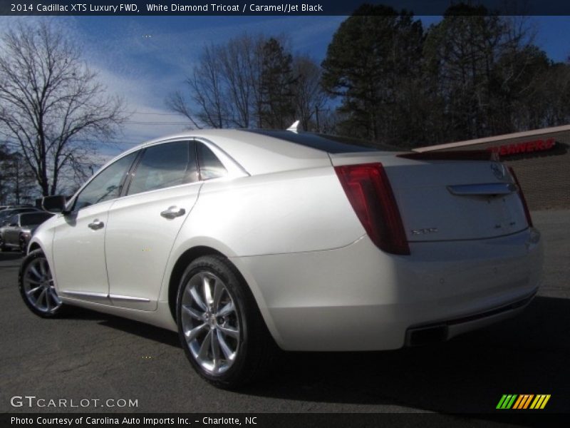 White Diamond Tricoat / Caramel/Jet Black 2014 Cadillac XTS Luxury FWD