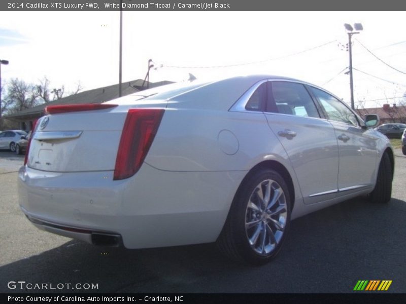 White Diamond Tricoat / Caramel/Jet Black 2014 Cadillac XTS Luxury FWD