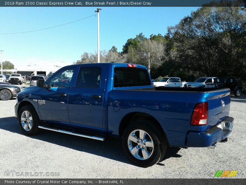 Blue Streak Pearl / Black/Diesel Gray 2019 Ram 1500 Classic Express Crew Cab