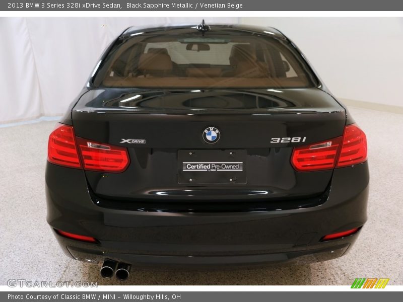 Black Sapphire Metallic / Venetian Beige 2013 BMW 3 Series 328i xDrive Sedan