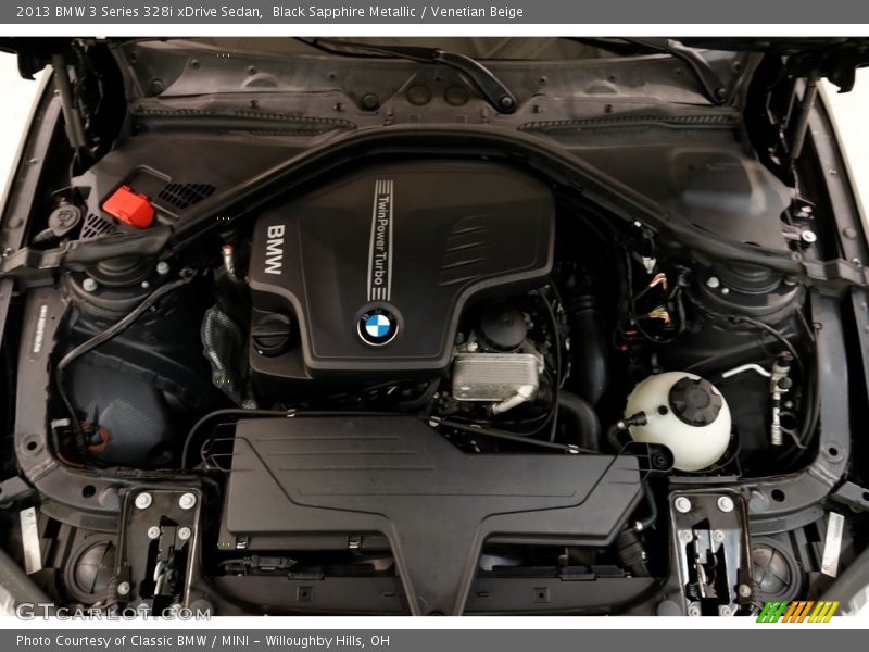 Black Sapphire Metallic / Venetian Beige 2013 BMW 3 Series 328i xDrive Sedan