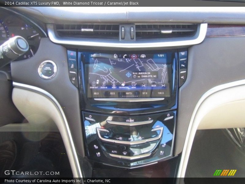White Diamond Tricoat / Caramel/Jet Black 2014 Cadillac XTS Luxury FWD