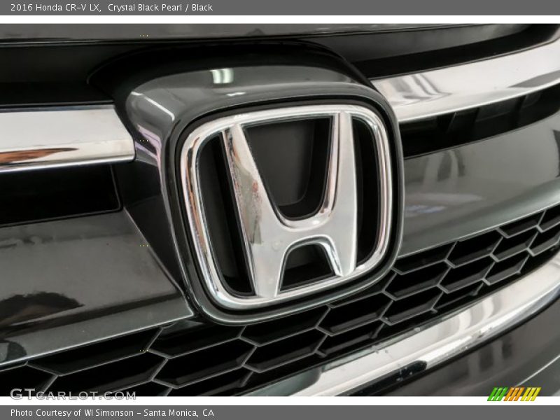 Crystal Black Pearl / Black 2016 Honda CR-V LX