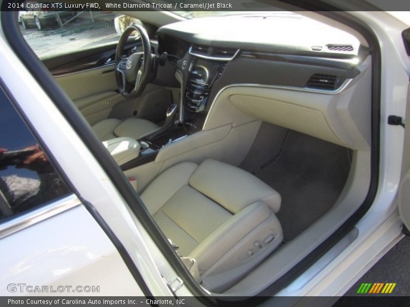 White Diamond Tricoat / Caramel/Jet Black 2014 Cadillac XTS Luxury FWD
