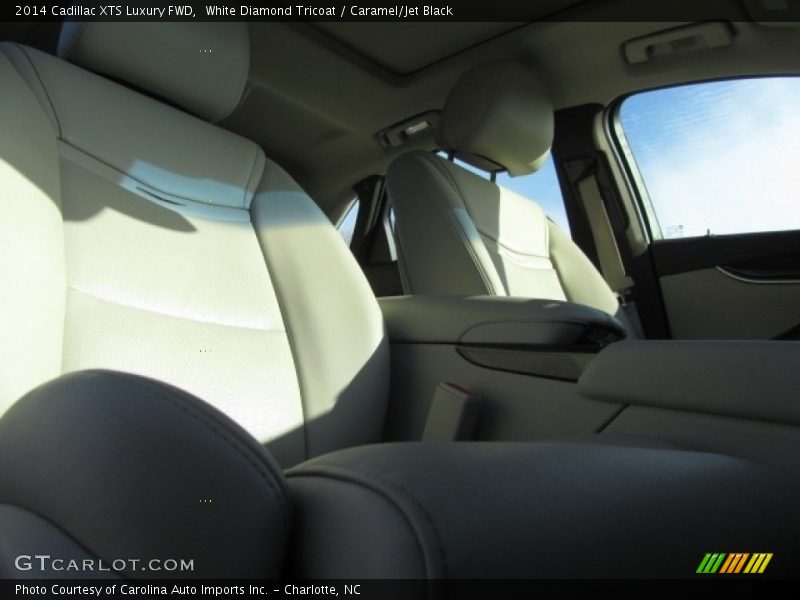 White Diamond Tricoat / Caramel/Jet Black 2014 Cadillac XTS Luxury FWD