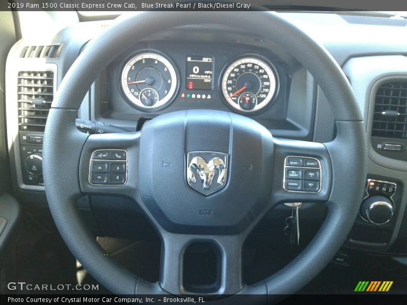 Blue Streak Pearl / Black/Diesel Gray 2019 Ram 1500 Classic Express Crew Cab