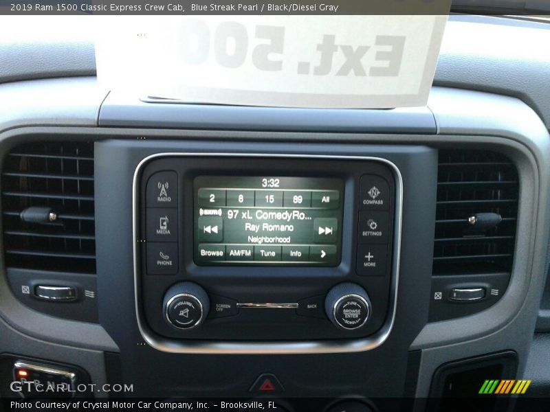 Blue Streak Pearl / Black/Diesel Gray 2019 Ram 1500 Classic Express Crew Cab