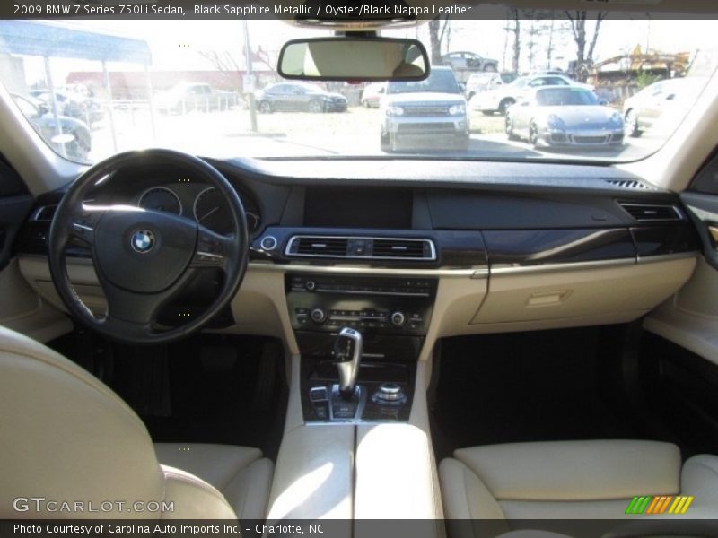 Black Sapphire Metallic / Oyster/Black Nappa Leather 2009 BMW 7 Series 750Li Sedan
