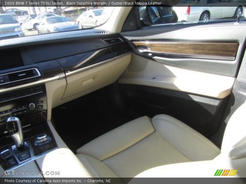 Black Sapphire Metallic / Oyster/Black Nappa Leather 2009 BMW 7 Series 750Li Sedan