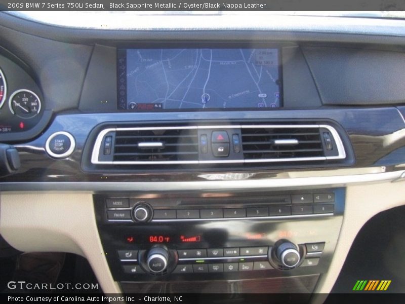 Black Sapphire Metallic / Oyster/Black Nappa Leather 2009 BMW 7 Series 750Li Sedan