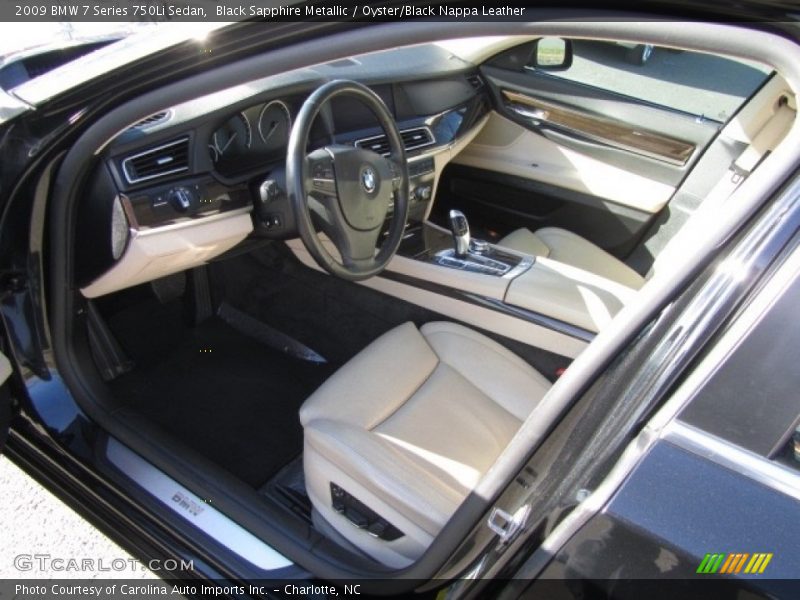 Black Sapphire Metallic / Oyster/Black Nappa Leather 2009 BMW 7 Series 750Li Sedan