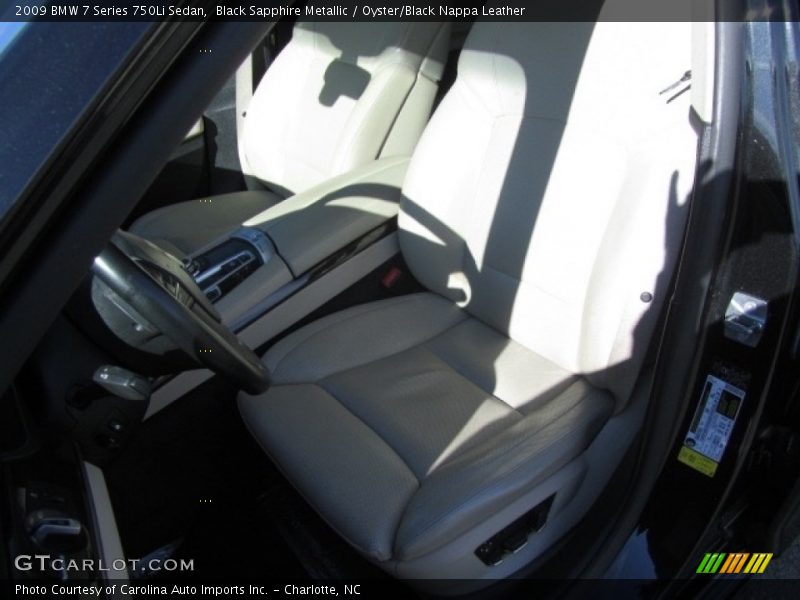 Black Sapphire Metallic / Oyster/Black Nappa Leather 2009 BMW 7 Series 750Li Sedan