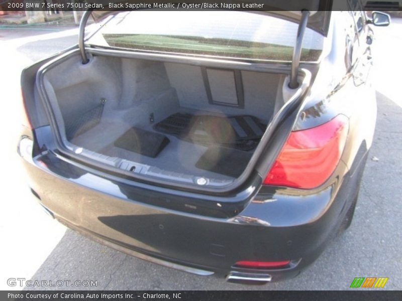 Black Sapphire Metallic / Oyster/Black Nappa Leather 2009 BMW 7 Series 750Li Sedan