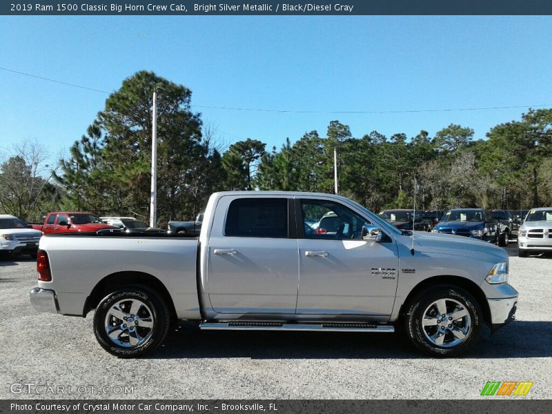 Bright Silver Metallic / Black/Diesel Gray 2019 Ram 1500 Classic Big Horn Crew Cab