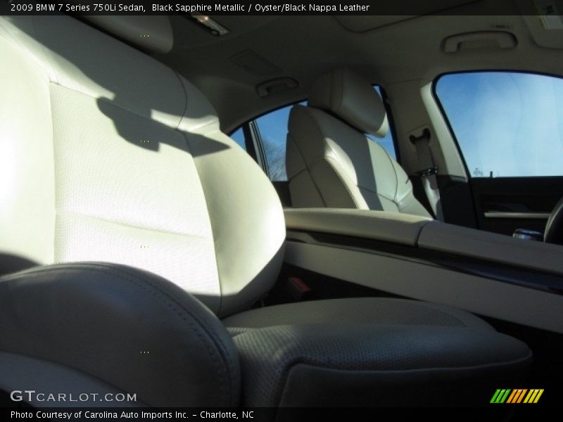 Black Sapphire Metallic / Oyster/Black Nappa Leather 2009 BMW 7 Series 750Li Sedan