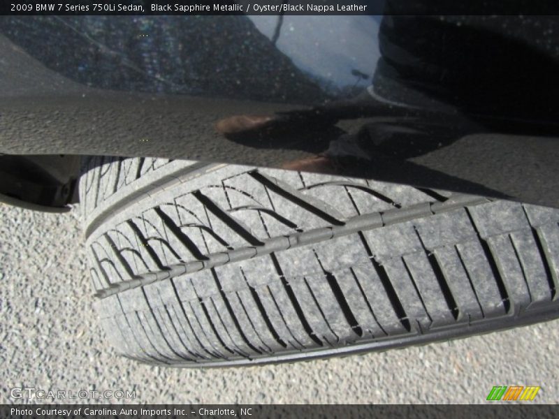 Black Sapphire Metallic / Oyster/Black Nappa Leather 2009 BMW 7 Series 750Li Sedan