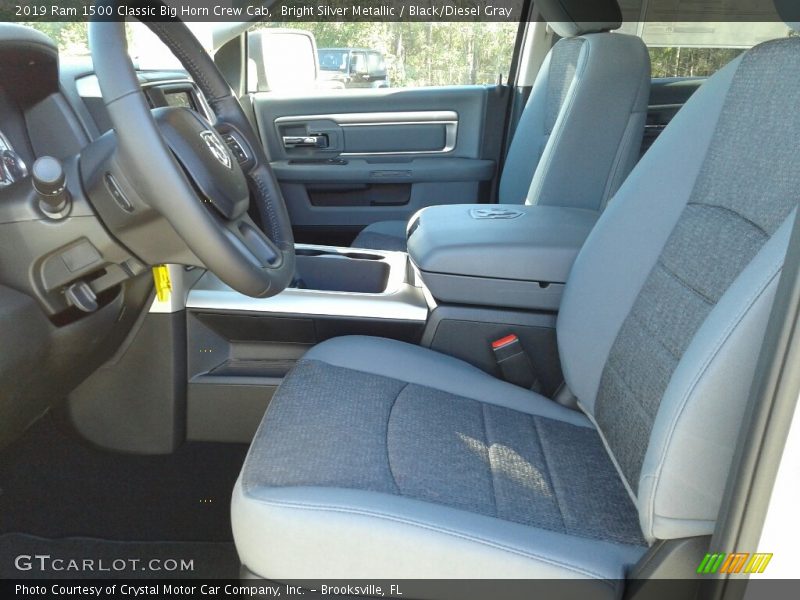 Bright Silver Metallic / Black/Diesel Gray 2019 Ram 1500 Classic Big Horn Crew Cab