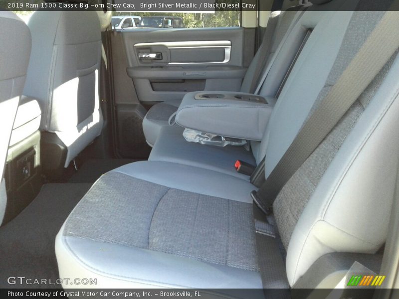 Bright Silver Metallic / Black/Diesel Gray 2019 Ram 1500 Classic Big Horn Crew Cab