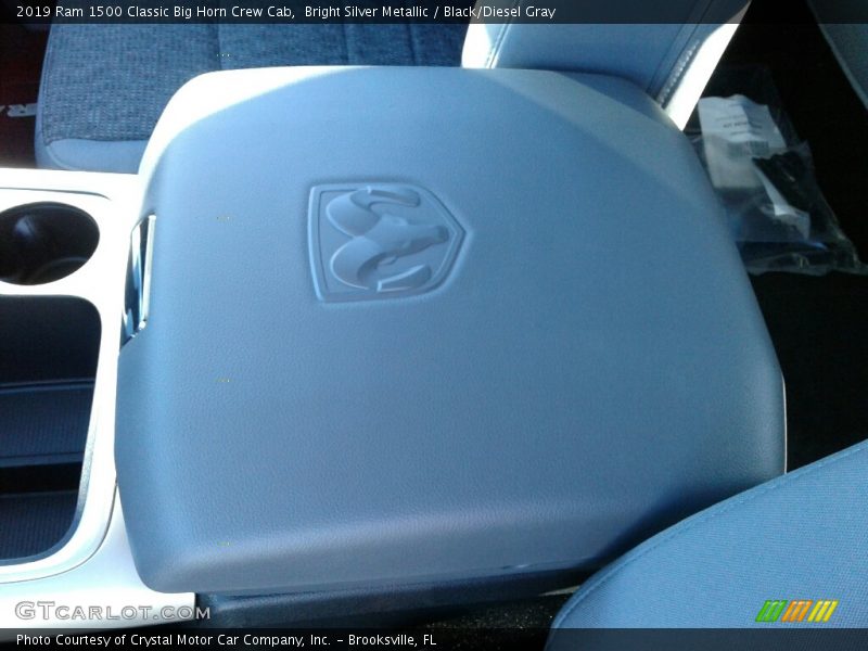 Bright Silver Metallic / Black/Diesel Gray 2019 Ram 1500 Classic Big Horn Crew Cab