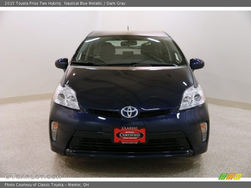 Nautical Blue Metallic / Dark Gray 2015 Toyota Prius Two Hybrid