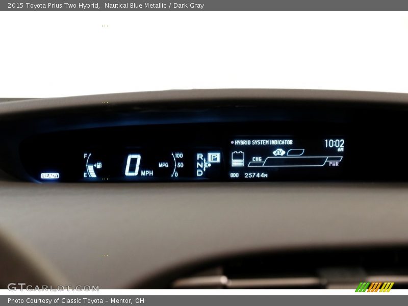 Nautical Blue Metallic / Dark Gray 2015 Toyota Prius Two Hybrid