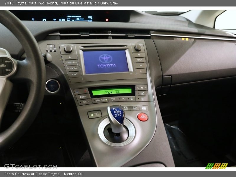Nautical Blue Metallic / Dark Gray 2015 Toyota Prius Two Hybrid