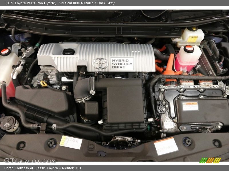 Nautical Blue Metallic / Dark Gray 2015 Toyota Prius Two Hybrid