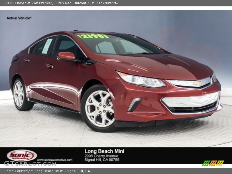Siren Red Tintcoat / Jet Black/Brandy 2016 Chevrolet Volt Premier