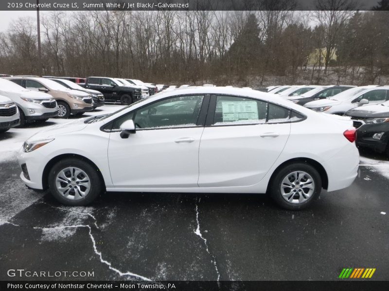 Summit White / Jet Black/­Galvanized 2019 Chevrolet Cruze LS