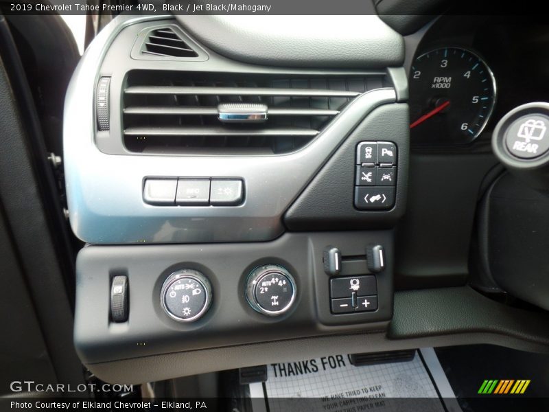 Controls of 2019 Tahoe Premier 4WD