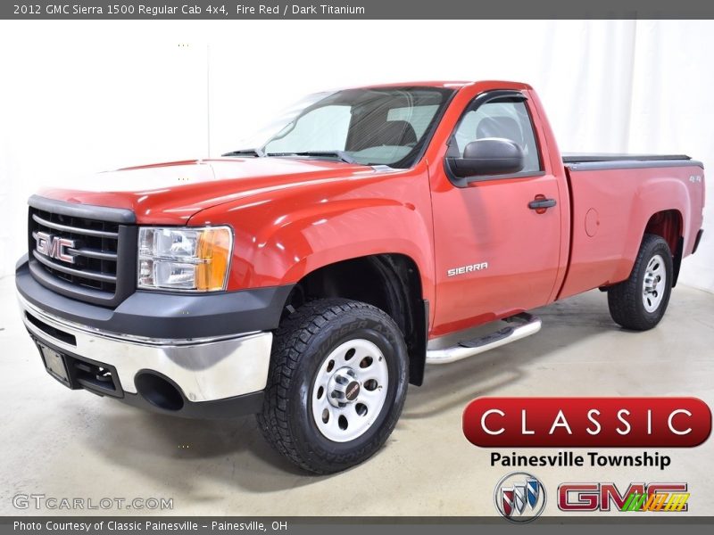 Fire Red / Dark Titanium 2012 GMC Sierra 1500 Regular Cab 4x4