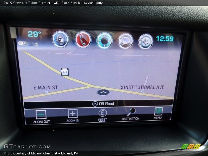 Navigation of 2019 Tahoe Premier 4WD