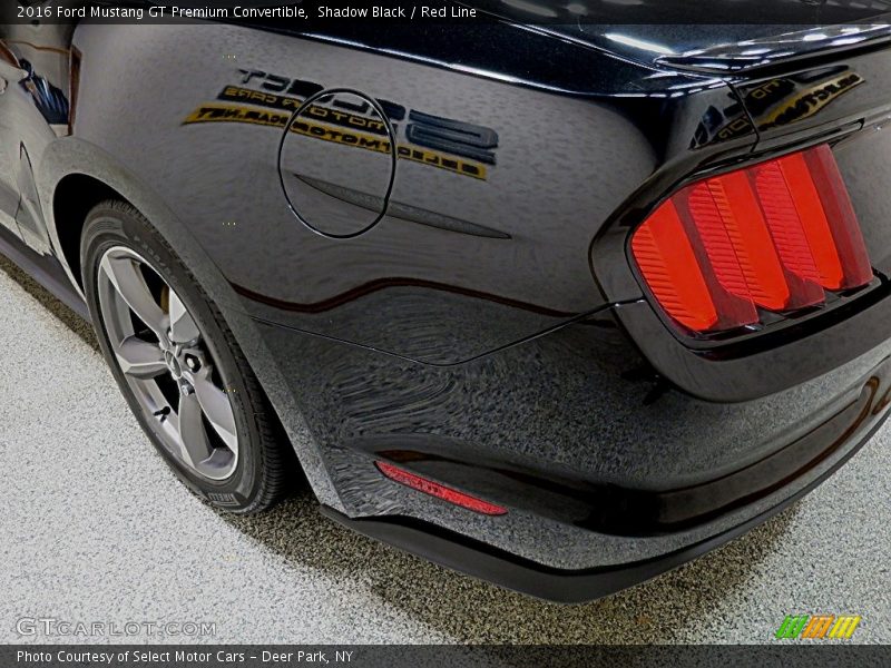 Shadow Black / Red Line 2016 Ford Mustang GT Premium Convertible