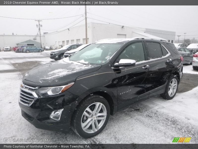 Mosaic Black Metallic / Jet Black/Brandy 2019 Chevrolet Equinox Premier AWD