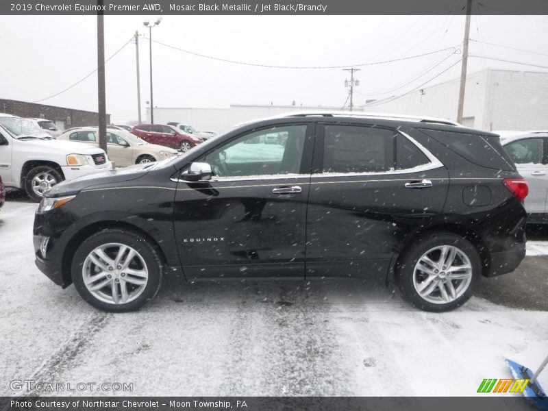 Mosaic Black Metallic / Jet Black/Brandy 2019 Chevrolet Equinox Premier AWD