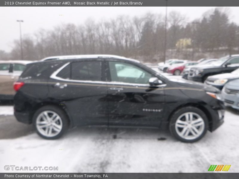 Mosaic Black Metallic / Jet Black/Brandy 2019 Chevrolet Equinox Premier AWD
